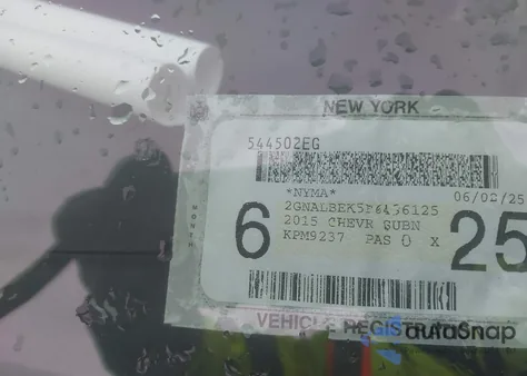 2015 Chevrolet Equinox 1Lt from USA, damaged, VIN 2GNALBEK5F6436125